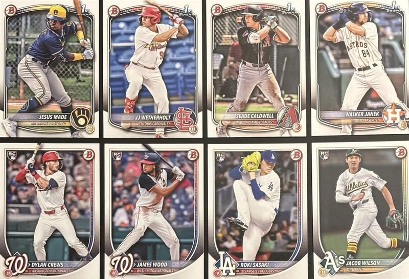 SCORE 2025 Bowman Baseball Series Complete Mint 250 Card Set made by Topps with Stars, Prospects and Rookie Cards - Image 3